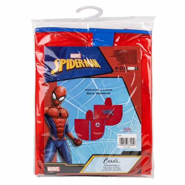 Cape Imperméable à Capuche Spider-Man Rouge – Image 2
