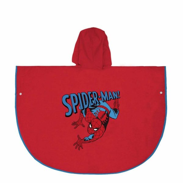 Cape Imperméable à Capuche Spider-Man Rouge – Image 3